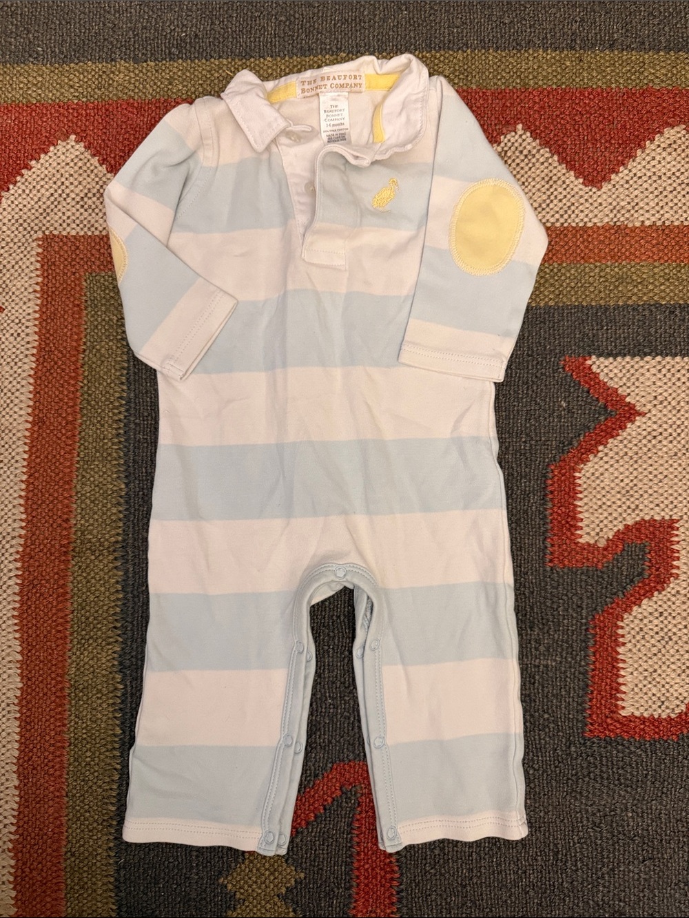 The Beaufort Bonnet Company Blue & White Stripe One-Piece